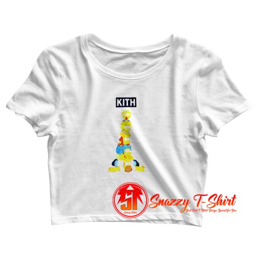 Kith x The Simpsons Family Stack Crop Top Shirt