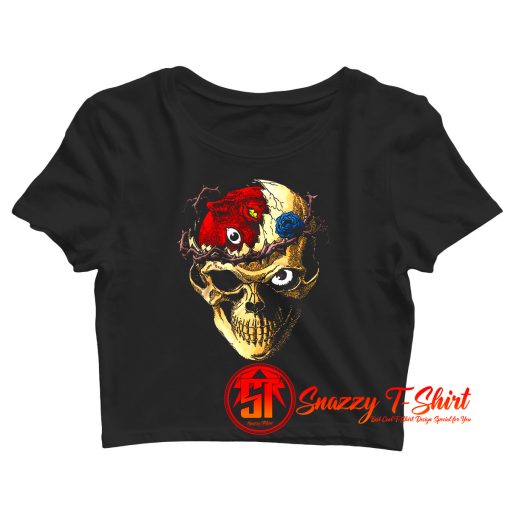 Knight of Skeleton Crop Top Shirt