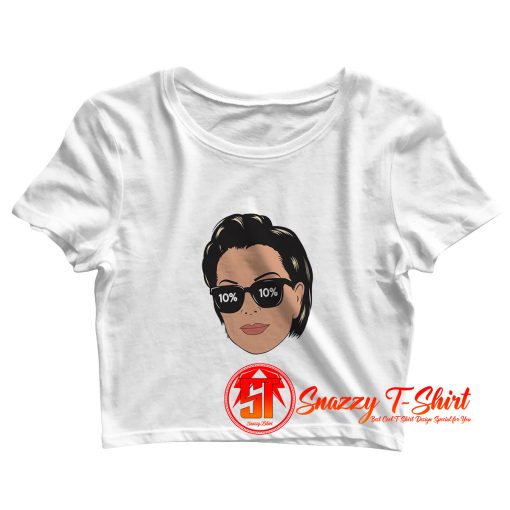 Kris Jenner face Crop Top Shirt