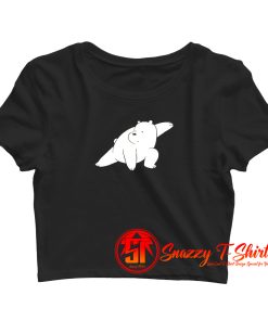 Kungfu Bear Crop Top Shirt