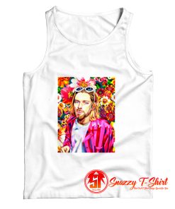 Kurt Cobain Nirvana Flowers Poster Tank Top