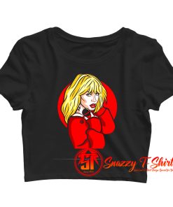 Kylie Minogue Cartoon Crop Top Shirt