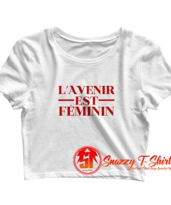 LAVENIR Est Feminin Crop Top Shirt