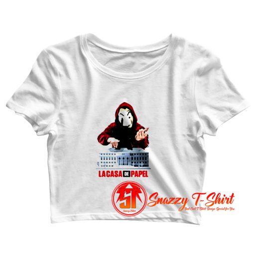 La Casa De Papel Graphic Crop Top Shirt