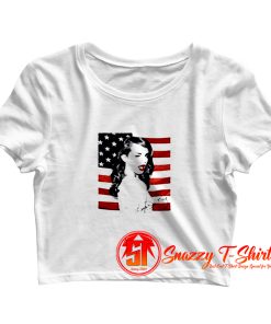 Lana Del Rey American Flag Crop Top Shirt