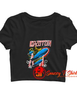 Led Zeppelin Airship Forever Vintage Crop Top Shirt