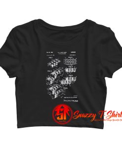 Lego Brick Patent Crop Top Shirt