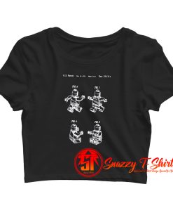 Lego Man Patent Crop Top Shirt