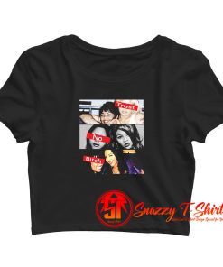 Lil Kim Trust No Bitch 90s Style Crop Top Shirt