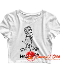 Lil Peep Bart Simpson Hell Boy Cute Crop Top Shirt