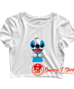 Lilo Stitch Face Crop Top Shirt