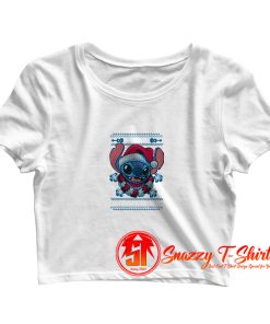 Lilo Stitch Mele Kalikimaka Crop Top Shirt