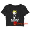 Lincoln Winking With Trump Hair Election Vote Republican Crop Top Shirt