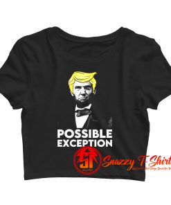 Lincoln Winking With Trump Hair Election Vote Republican Crop Top Shirt