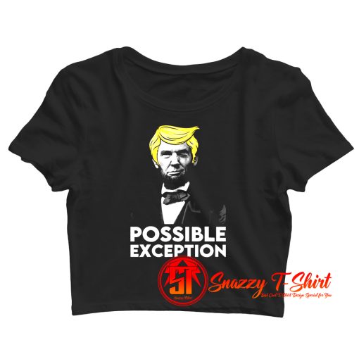 Lincoln Winking With Trump Hair Election Vote Republican Crop Top Shirt