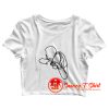 Line Art Hug Crop Top Shirt