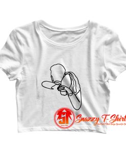 Line Art Hug Crop Top Shirt