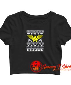 Logo Wonder Woman Christmas Crop Top Shirt