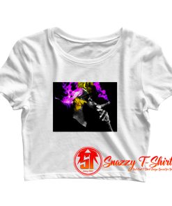 Los Angeles Lakers Championship Lebron James Smoking A Cigar Purple Yellow Smoke Crop Top Shirt