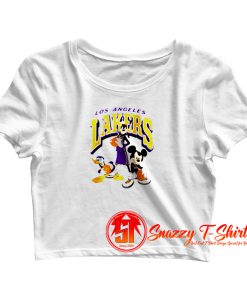 Los Angeles Lakers Disney Mickey Squad Crop Top Shirt