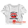Love At First Bite Crop Top Shirt