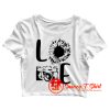 Love Camera Sunflower Crop Top Shirt