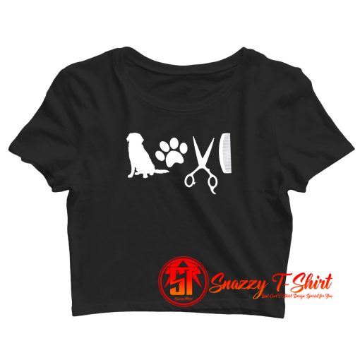 Love Dog Grooming Crop Top Shirt