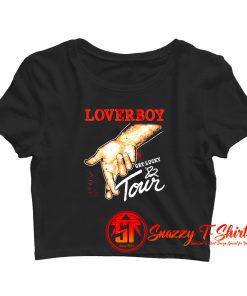Loverboy Get Lucky Tour 1982 Album Crop Top Shirt