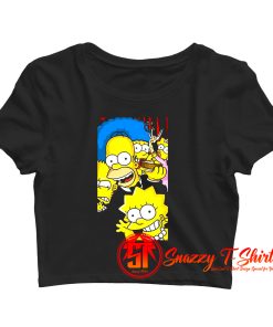 Lovers Movie All characters The Simpsons Family Crop Top Shirt