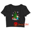 Lucy Van Pelt Around The Christmas Tree Crop Top Shirt