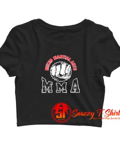 MMA Retro Punch Crop Top Shirt