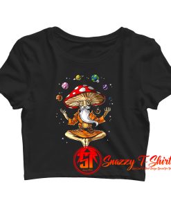 Magic Mushroom Mediation Crop Top Shirt