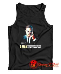 Malcolm X A Man Quote Tank Top