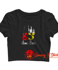 Mama Bear Paw Crop Top Shirt