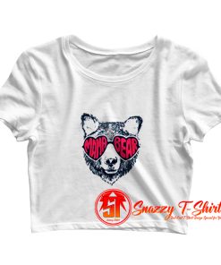 Mama Bear With Glasses Crop Top Shirt