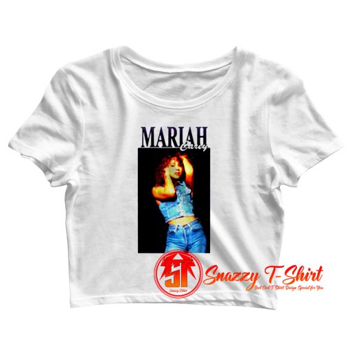 Mariah Carey In Jeans Crop Top Shirt