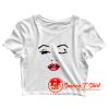 Marilyn Monroe Face Crop Top Shirt