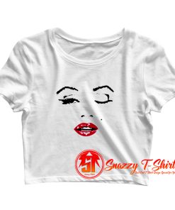 Marilyn Monroe Face Crop Top Shirt