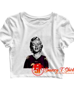 Marilyn Monroe Norma Jeane Wearing Baltimore Ravens Jersey Crop Top Shirt