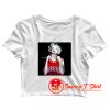 Marilyn Monroe Norma Jeane Wearing Philadelphia 76ers Sixers Jersey Crop Top Shirt