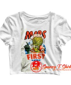 Mars attacks Alien Crop Top Shirt
