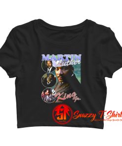 Martin Luther King Bootleg Vintage Style Crop Top Shirt