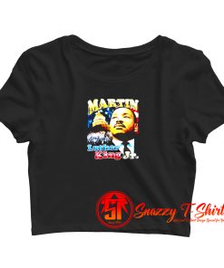 Martin Luther King Distressed 90s Vintage Crop Top Shirt