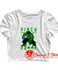 Marvel The Hulk Green Pinch Crop Top Shirt