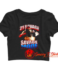 Match Jordan 1 Top 3 Savage Mode 21 Savage Crop Top Shirt