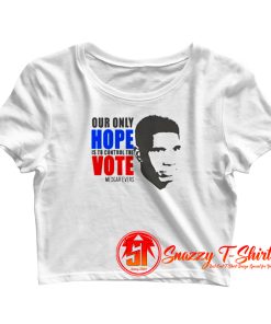 Medgar Evers Black History Crop Top Shirt