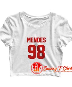 Mendes 98 Red Colour Crop Top Shirt