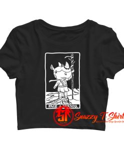 Merengue as Page of Wands Crop Top Shirt