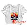Mermaid tattoo some girls wear pink Crop Top Shirt