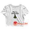 Merry Christmas Tree Crop Top Shirt